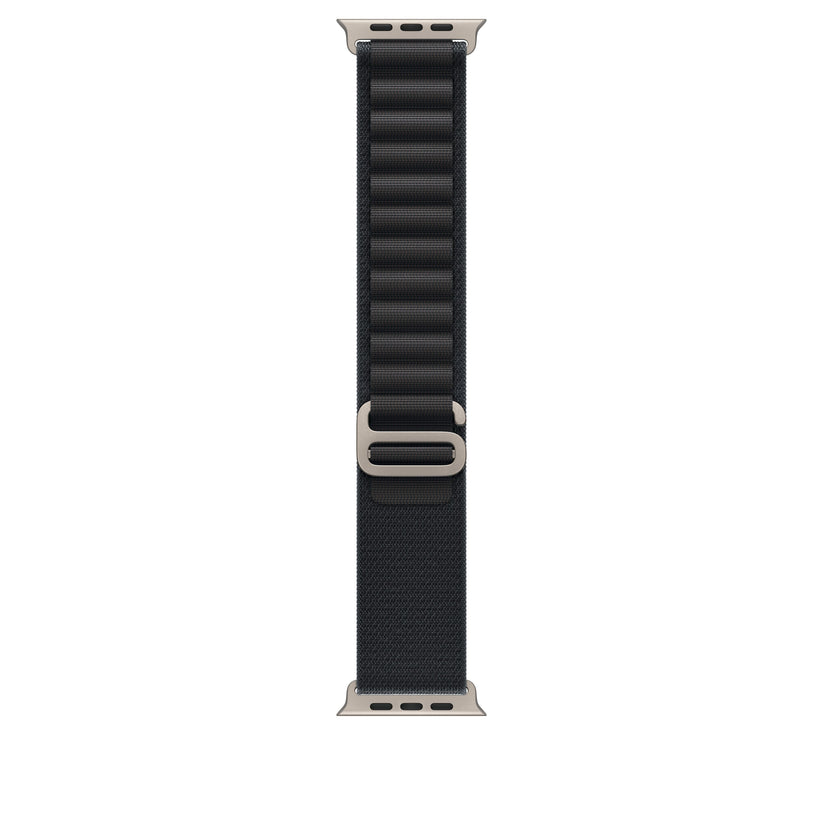 49mm Black Alpine Loop - Medium - Natural Titanium Finish - iSTYLE SI