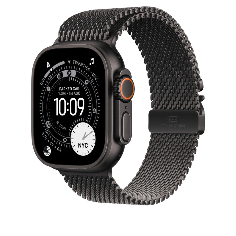 49mm Black Titanium Milanese Loop - Medium - iSTYLE SI