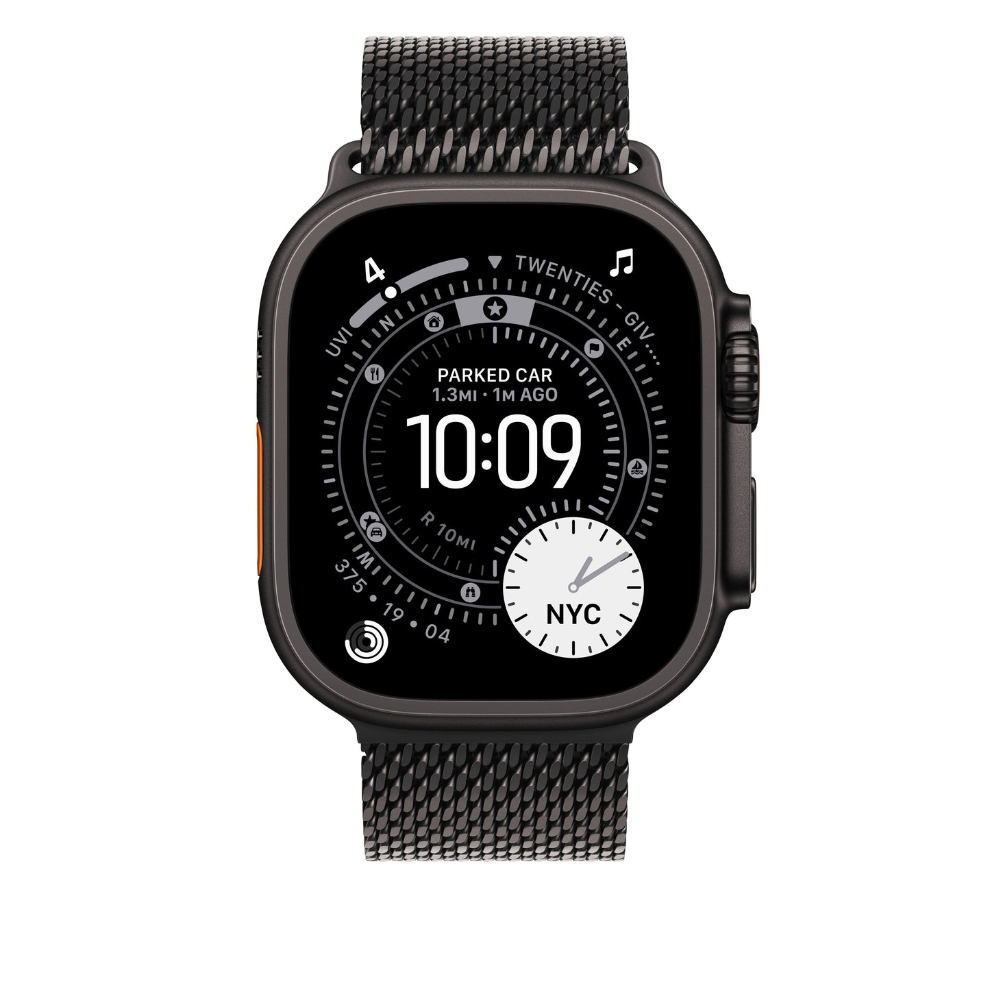 49mm Black Titanium Milanese Loop - Medium - iSTYLE SI