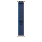 49mm Blue/Bright Blue Trail Loop – M/L - Natural Titanium Finish - iSTYLE SI