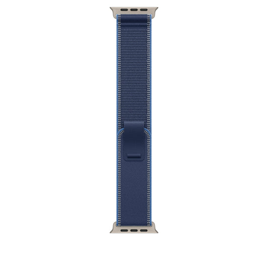 49mm Blue/Bright Blue Trail Loop – M/L - Natural Titanium Finish - iSTYLE SI