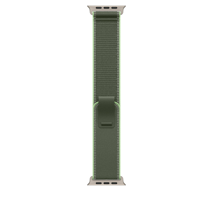 49mm Green/Neon Trail Loop – M/L - Natural Titanium Finish - iSTYLE SI