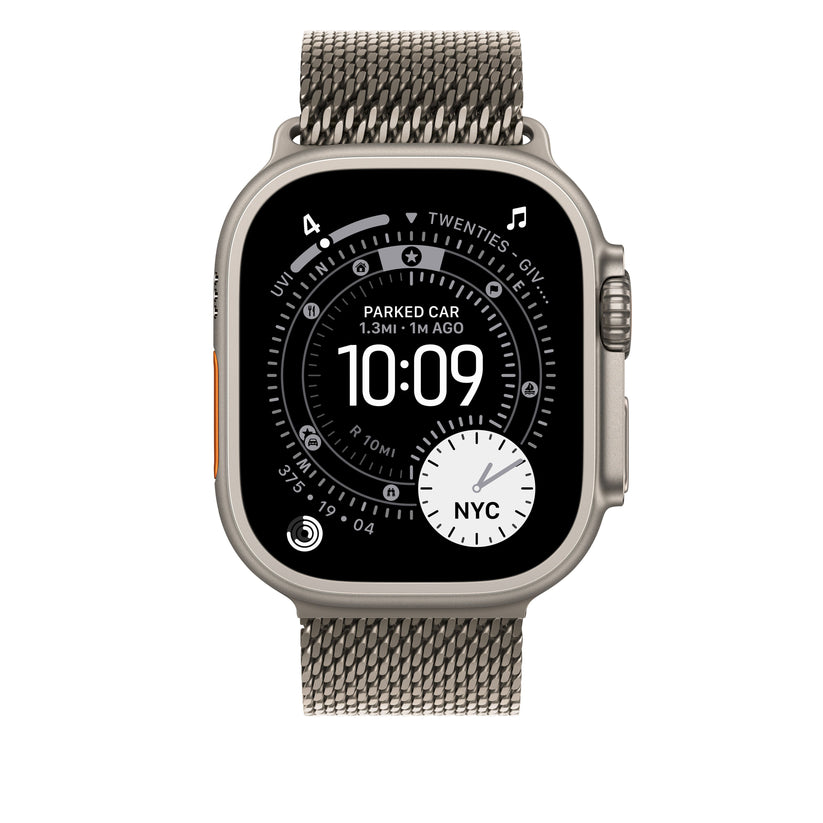 49mm Natural Titanium Milanese Loop - Medium - iSTYLE SI