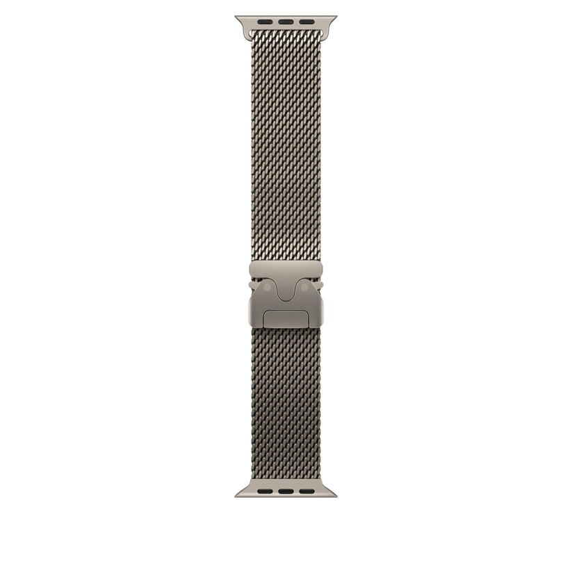 49mm Natural Titanium Milanese Loop - Medium - iSTYLE SI