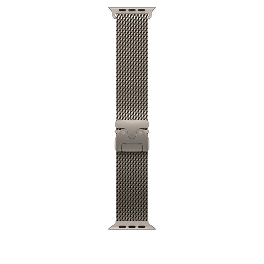49mm Natural Titanium Milanese Loop - Medium - iSTYLE SI