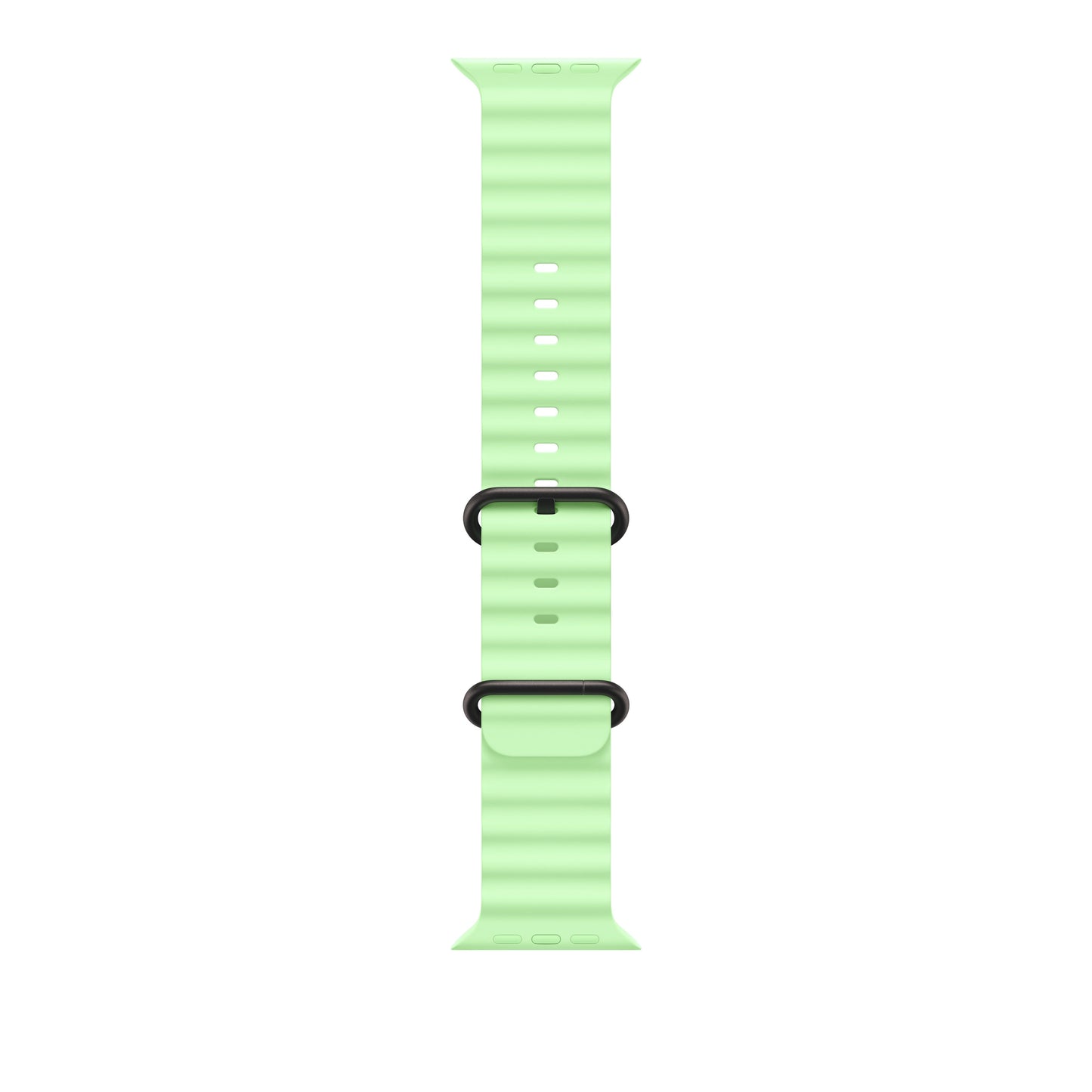 49mm Neon Green Ocean Band - Black Titanium Finish - iSTYLE SI