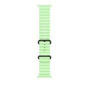 49mm Neon Green Ocean Band - Black Titanium Finish - iSTYLE SI