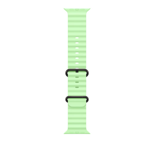 49mm Neon Green Ocean Band - Black Titanium Finish - iSTYLE SI