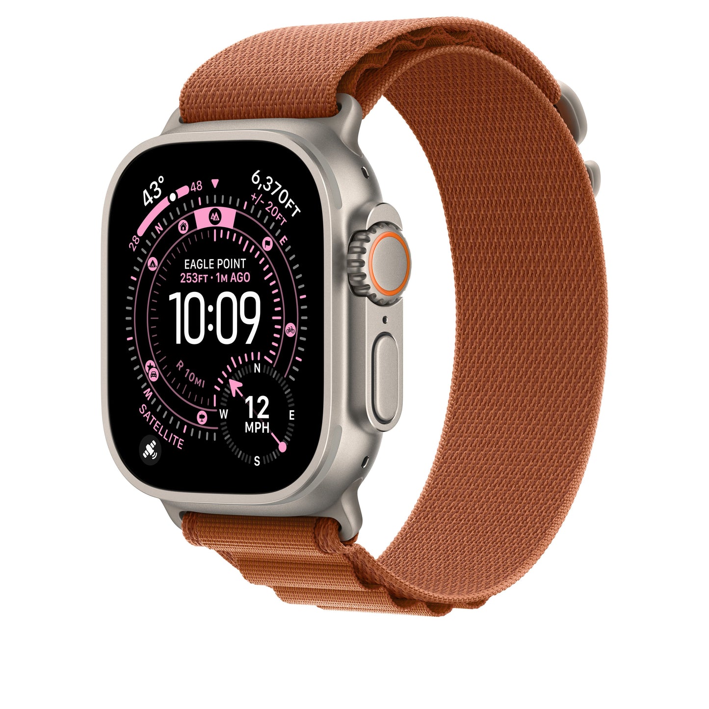 49mm Terracotta Alpine Loop - Small - Natural Titanium Finish - iSTYLE SI