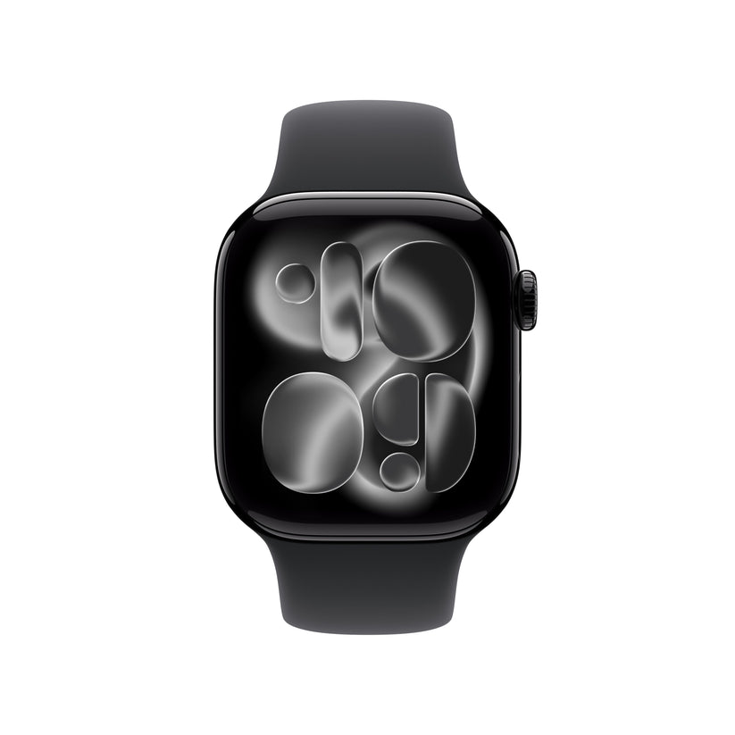 Apple Watch Series 11 GPS + Cellular 42mm Jet Black Aluminium Case with Black Sport Band - M/L - iSTYLE SI
