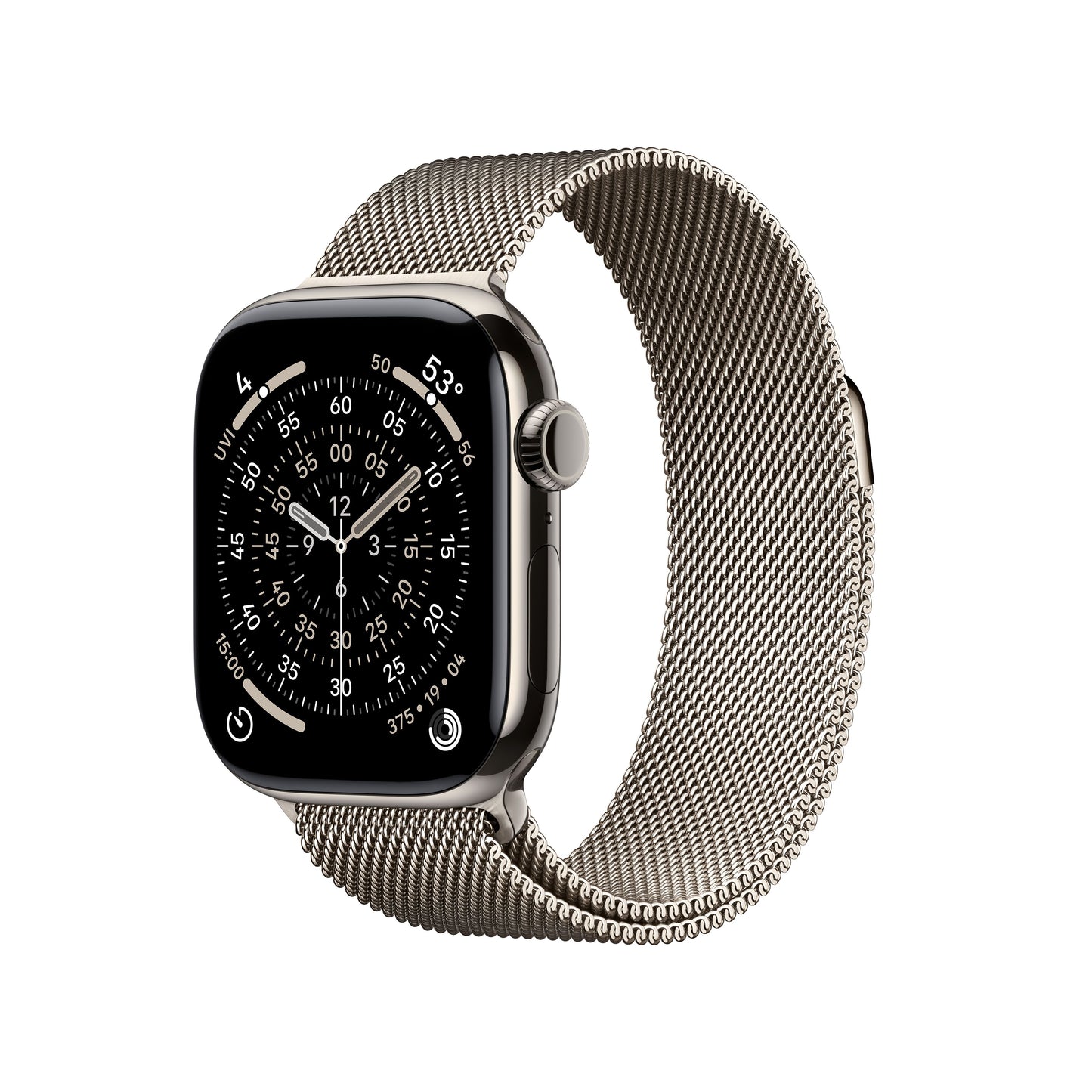 Apple Watch Series 11 GPS + Cellular 42mm Natural Titanium Case with Natural Milanese Loop - iSTYLE SI