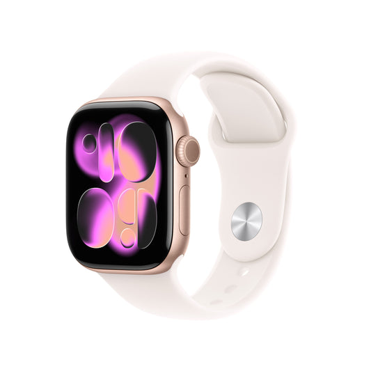 Apple Watch Series 11 GPS + Cellular 42mm Rose Gold Aluminium Case with Light Blush Sport Band - M/L - iSTYLE SI