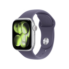 Apple Watch Series 11 GPS + Cellular 42mm Silver Aluminium Case with Purple Fog Sport Band - S/M - iSTYLE SI