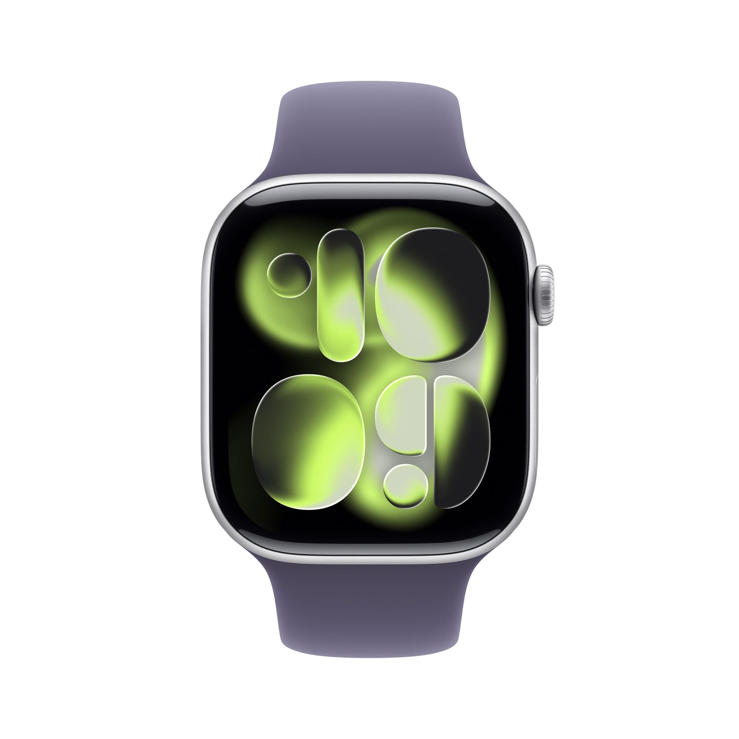 Apple Watch Series 11 GPS 46mm Silver Aluminium Case with Purple Fog Sport Band - M/L - iSTYLE SI