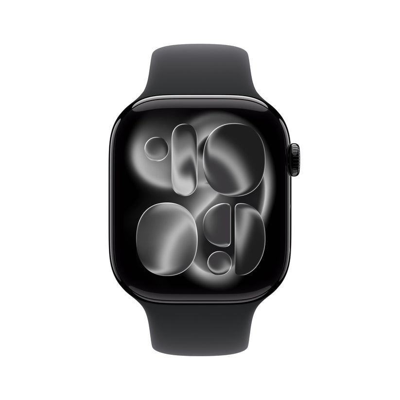 Apple Watch Series 11 GPS + Cellular 46mm Jet Black Aluminium Case with Black Sport Band - M/L - iSTYLE SI