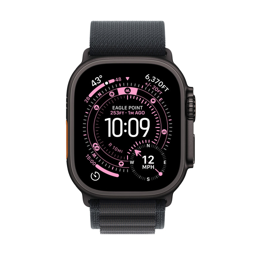 Apple Watch Ultra 3 GPS + Cellular 49mm Black Titanium Case with Black Alpine Loop - Small - iSTYLE SI