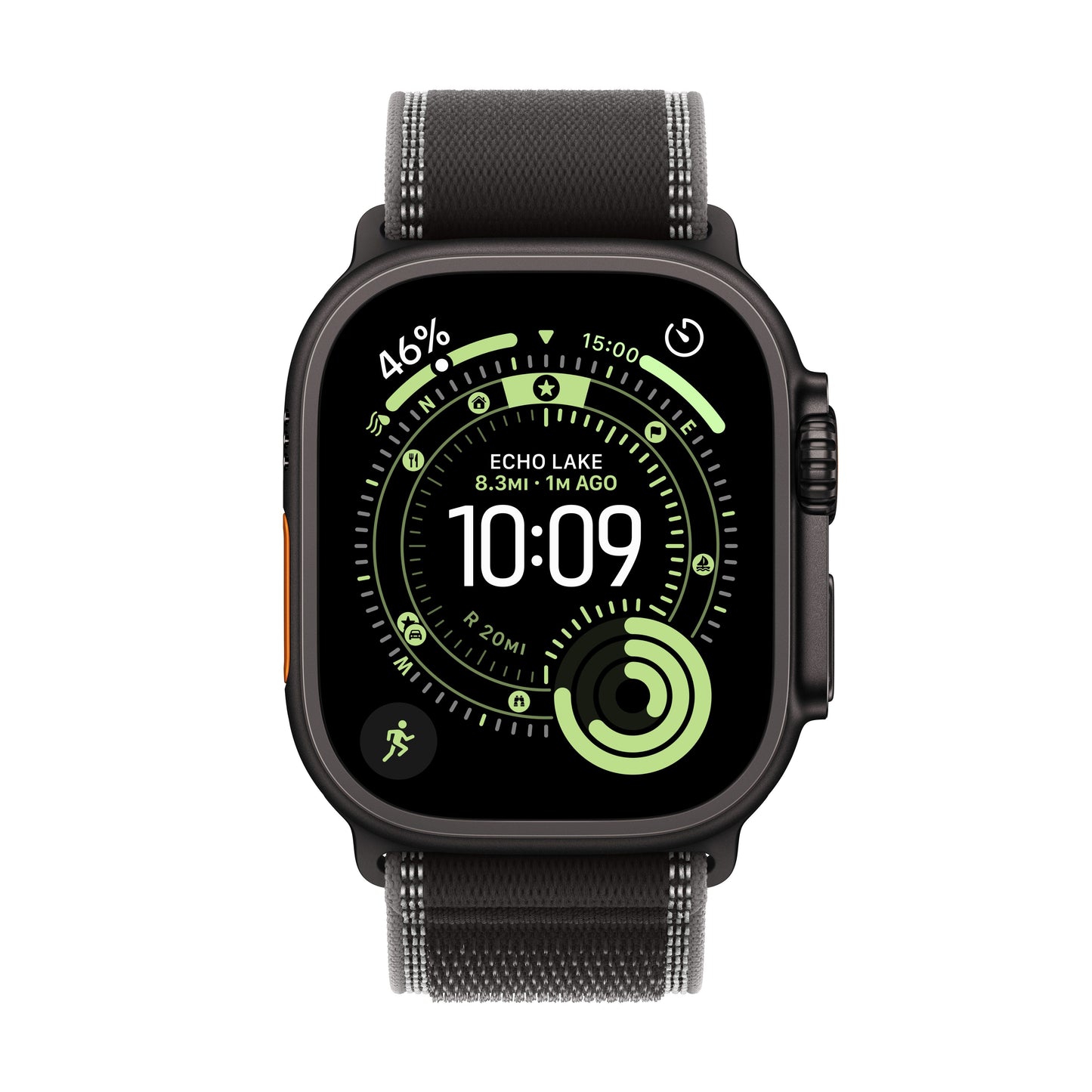 Apple Watch Ultra 3 GPS + Cellular 49mm Black Titanium Case with Black/Charcoal Trail Loop - M/L - iSTYLE SI