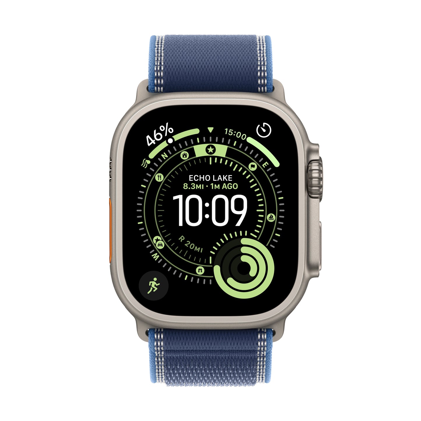 Apple Watch Ultra 3 GPS + Cellular 49mm Natural Titanium Case with Blue/Bright Blue Trail Loop - S/M - iSTYLE SI