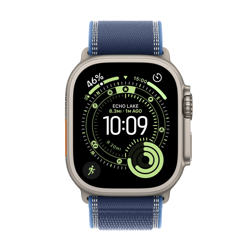 Apple Watch Ultra 3 GPS + Cellular 49mm Natural Titanium Case with Blue/Bright Blue Trail Loop - S/M - iSTYLE SI