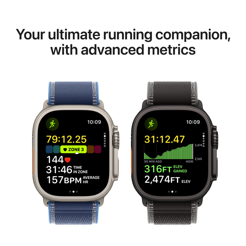 Apple Watch Ultra 3 GPS + Cellular 49mm Natural Titanium Case with Blue/Bright Blue Trail Loop - S/M - iSTYLE SI