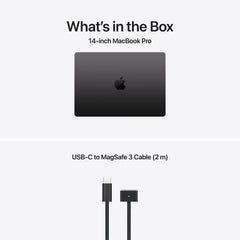MacBook Pro 14 CTO: Čip M5 z 10-jedrno CPE in 10-jedrno GPE, 2 TB SSD, 16 GB RAM, , Angleški - Vesoljno črna