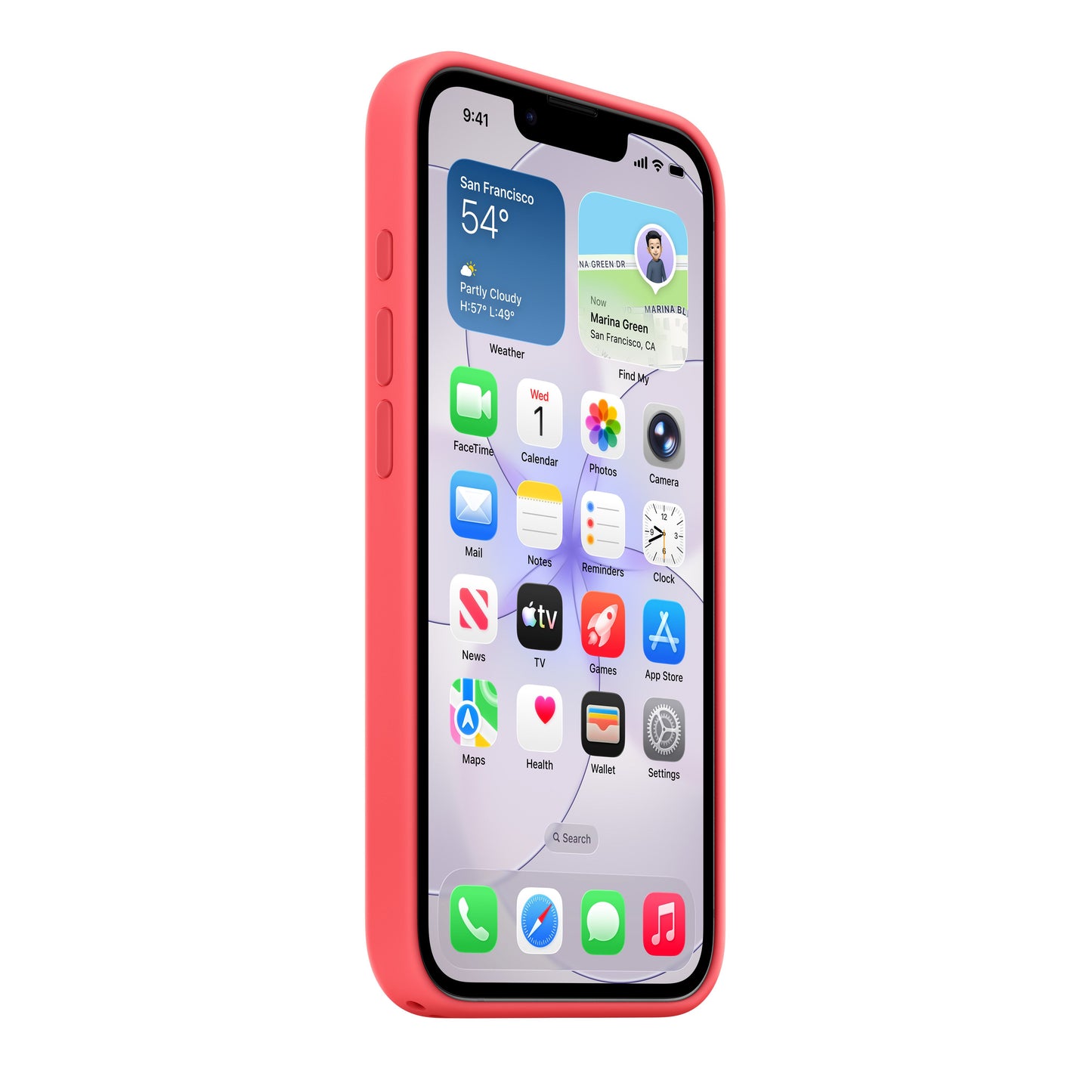 iPhone 17e Silicone Case with MagSafe – Bright Guava - iSTYLE.si