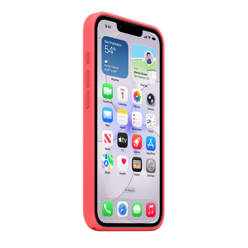 iPhone 17e Silicone Case with MagSafe – Bright Guava - iSTYLE.si