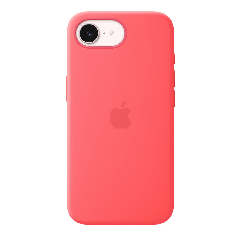iPhone 17e Silicone Case with MagSafe – Bright Guava - iSTYLE.si