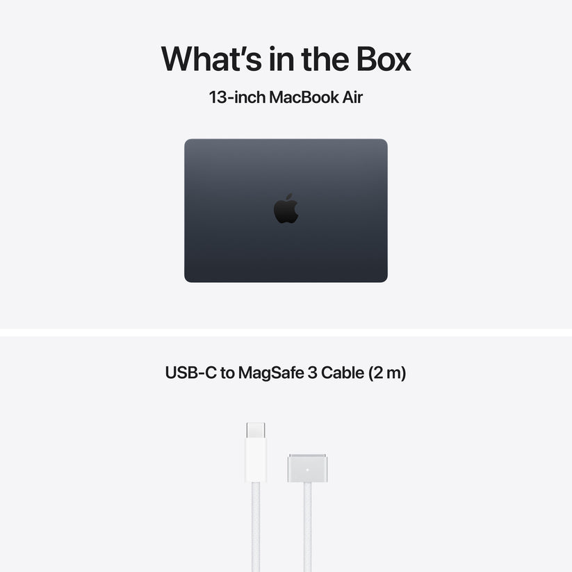 13-inch MacBook Air: Apple M5 chip with 10-core CPU and 10-core GPU, 1TB SSD - Midnight - iSTYLE.si