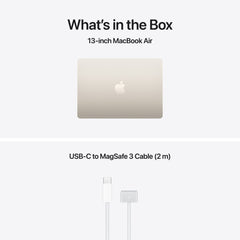 13-inch MacBook Air: Apple M5 chip with 10-core CPU and 10-core GPU, 1TB SSD - Starlight - iSTYLE.si