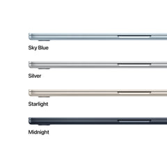 15-inch MacBook Air: Apple M5 chip with 10-core CPU and 10-core GPU, 512GB SSD - Midnight - iSTYLE.si