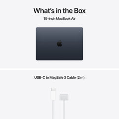 15-inch MacBook Air: Apple M5 chip with 10-core CPU and 10-core GPU, 512GB SSD - Midnight - iSTYLE.si