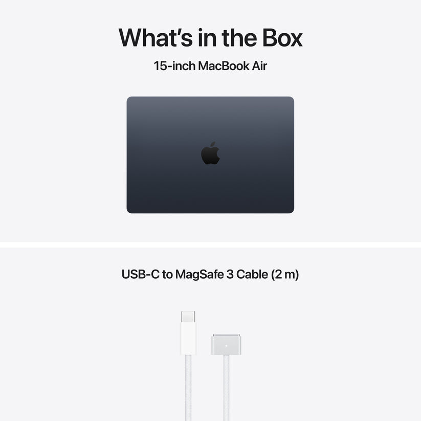 15-inch MacBook Air: Apple M5 chip with 10-core CPU and 10-core GPU, 512GB SSD - Midnight - iSTYLE.si