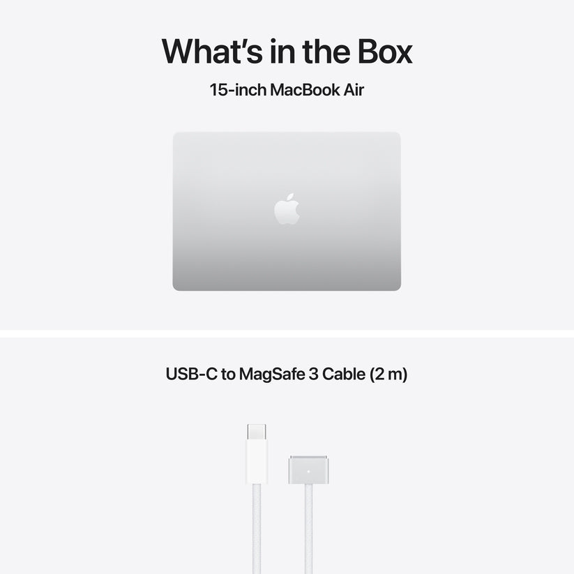 15-inch MacBook Air: Apple M5 chip with 10-core CPU and 10-core GPU, 1TB SSD - Silver - iSTYLE.si