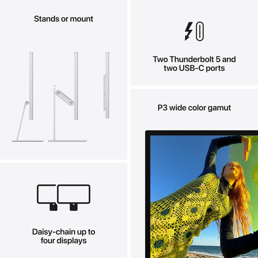 Studio Display - Nano-texture glass - Tilt- and height-adjustable stand - iSTYLE.si