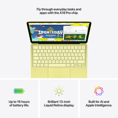 13-inch MacBook Neo: Apple A18 Pro chip with 6‑core CPU and 5‑core GPU, Magic Keyboard, 256GB SSD - Indigo - iSTYLE.si