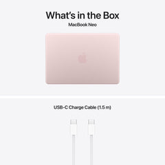 13-inch MacBook Neo: Apple A18 Pro chip with 6‑core CPU and 5‑core GPU, Magic Keyboard with Touch ID, 512GB SSD - Blush - iSTYLE.si