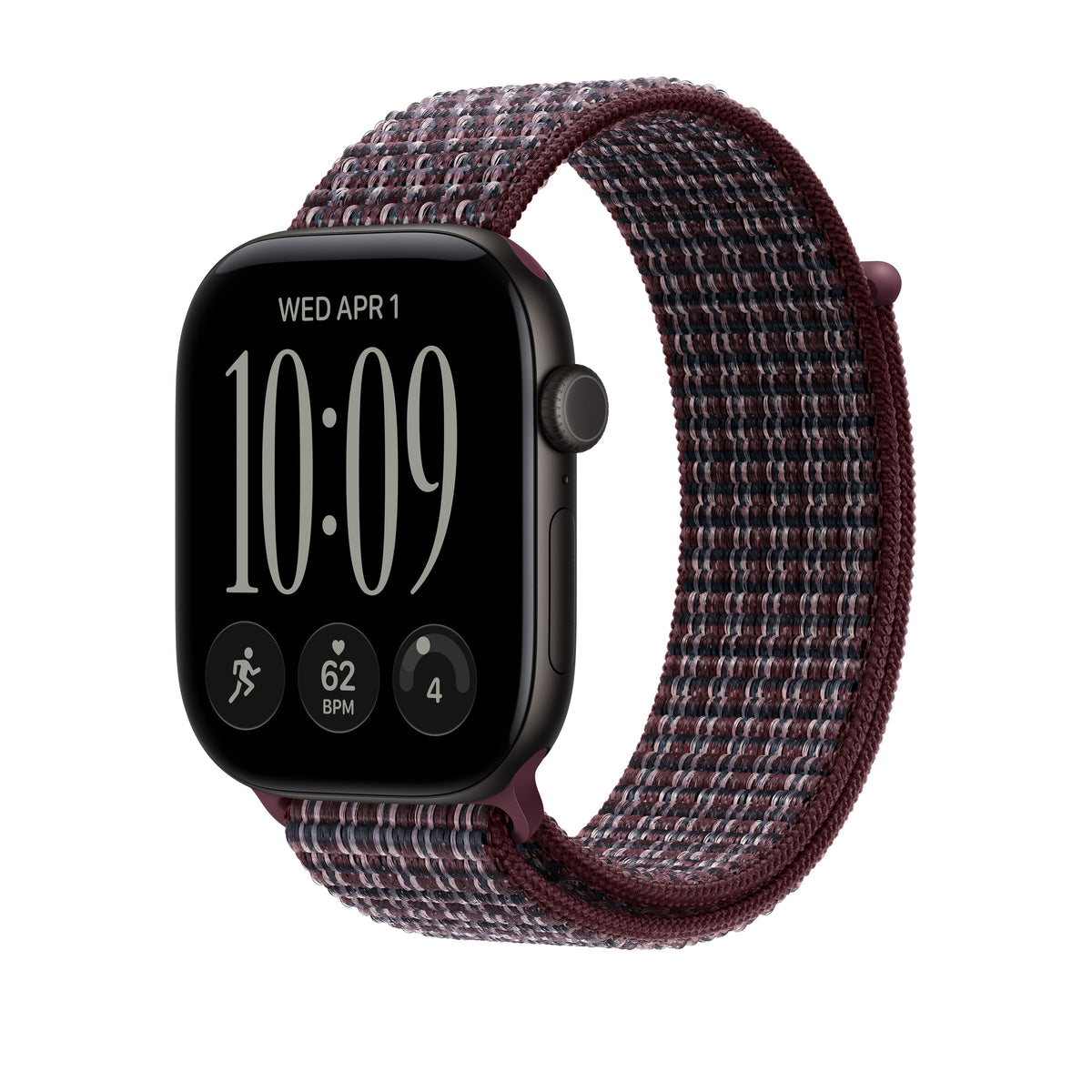 46mm Burgundy Plaid Sport Loop - iSTYLE.si