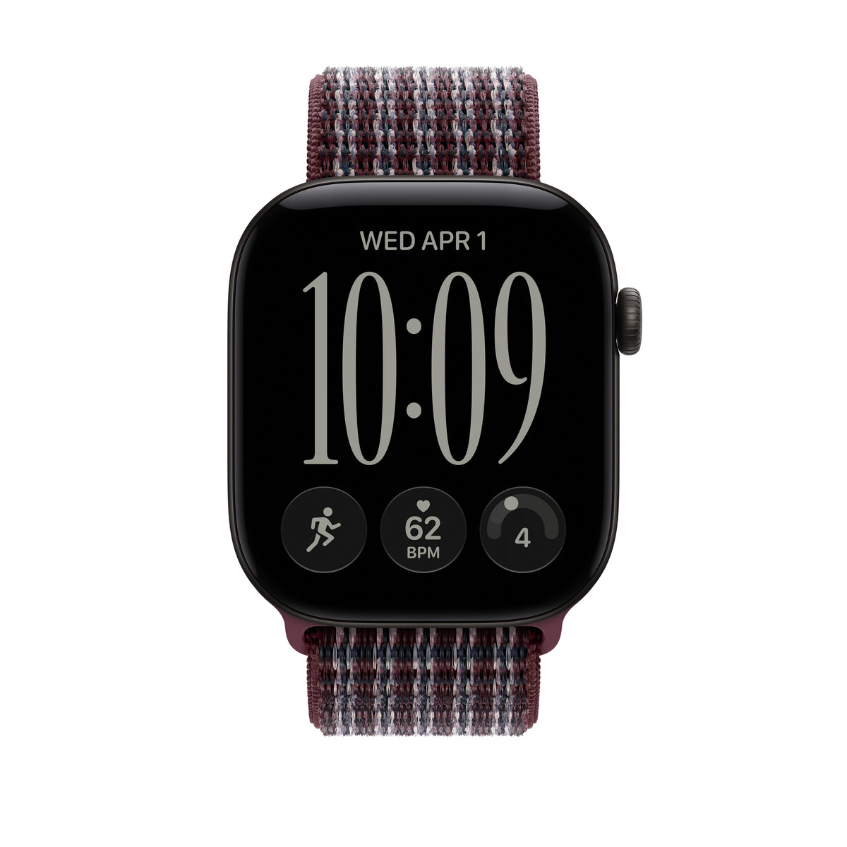 46mm Burgundy Plaid Sport Loop - iSTYLE.si