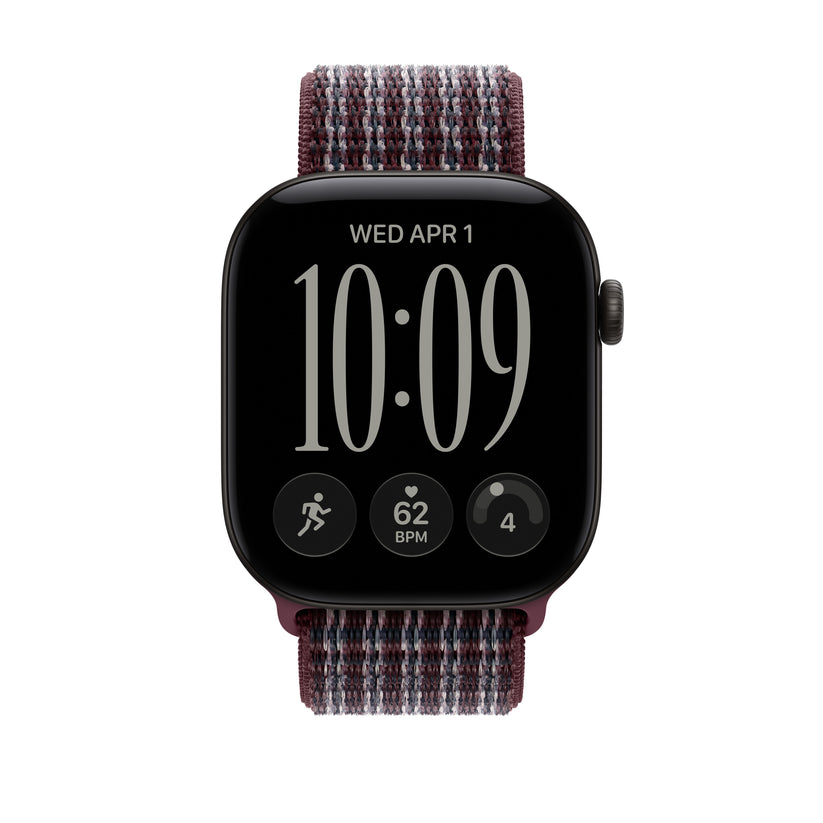 46mm Burgundy Plaid Sport Loop - iSTYLE.si