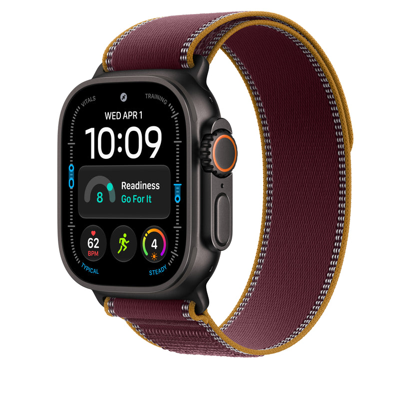 49mm Burgundy Trail Loop - S/M - Black Titanium Finish - iSTYLE.si
