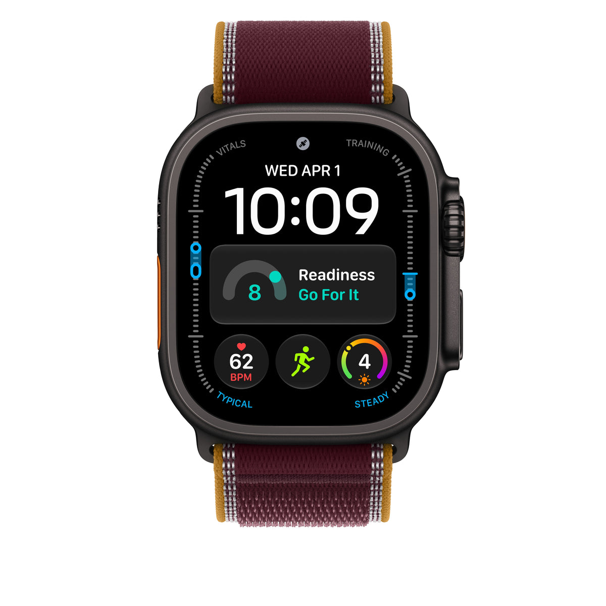 49mm Burgundy Trail Loop - S/M - Black Titanium Finish - iSTYLE.si