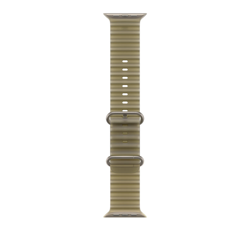49mm Translucent Kelp Ocean Band - Natural Titanium Finish - iSTYLE.si