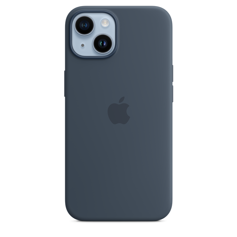 Apple silikonski ovitek z MagSafe za iPhone 14 - nevihtno modra - iSTYLE SI