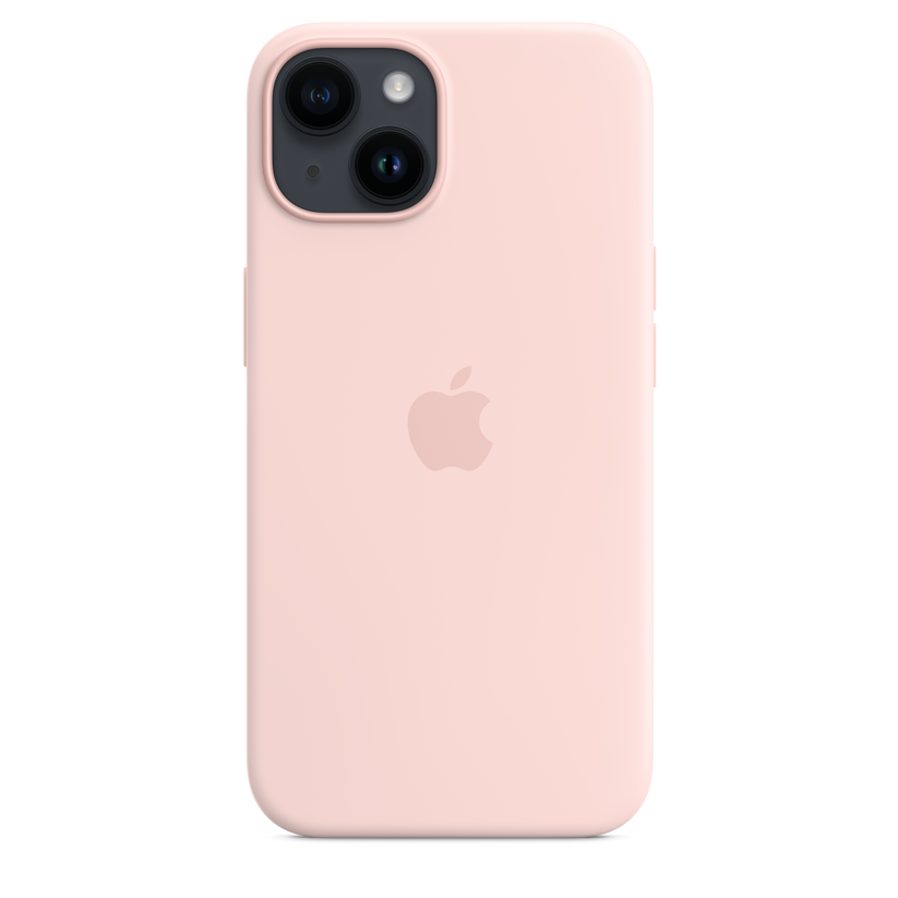 Apple silikonski ovitek z MagSafe za iPhone 14 - kredasto roza - iSTYLE SI