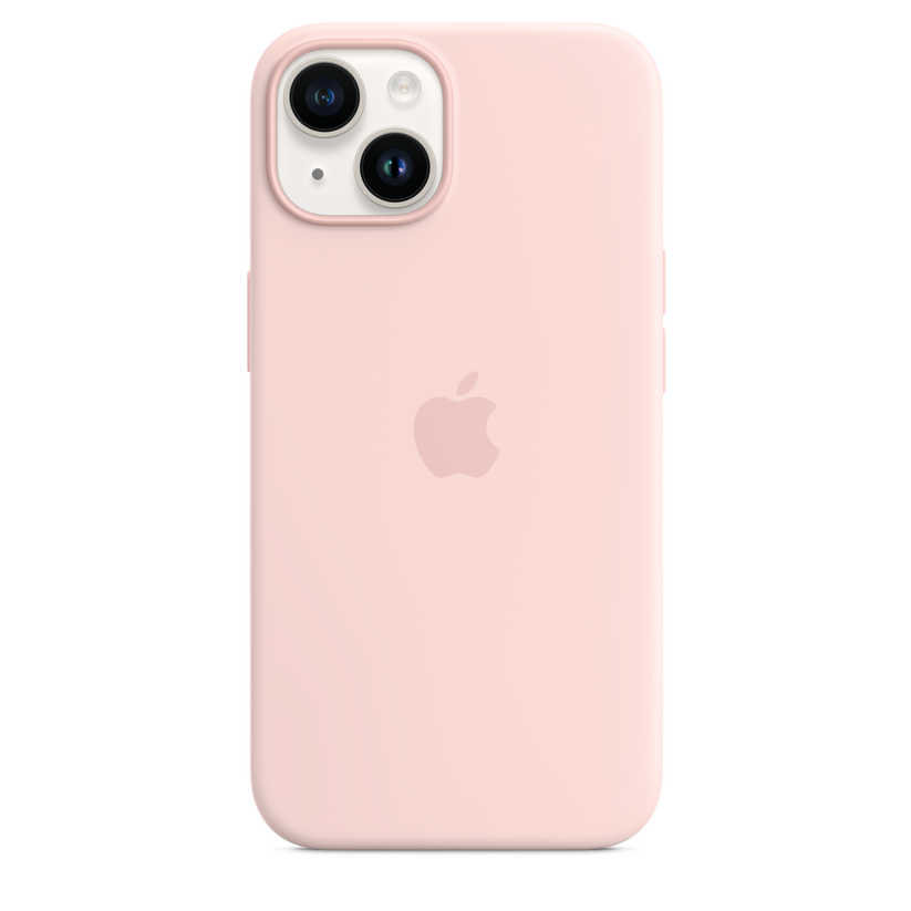 Apple silikonski ovitek z MagSafe za iPhone 14 - kredasto roza - iSTYLE SI