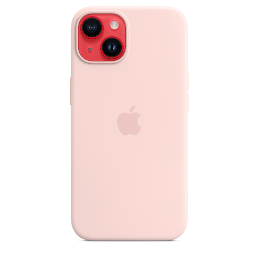 Apple silikonski ovitek z MagSafe za iPhone 14 - kredasto roza - iSTYLE SI
