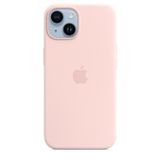 Apple silikonski ovitek z MagSafe za iPhone 14 - kredasto roza - iSTYLE SI
