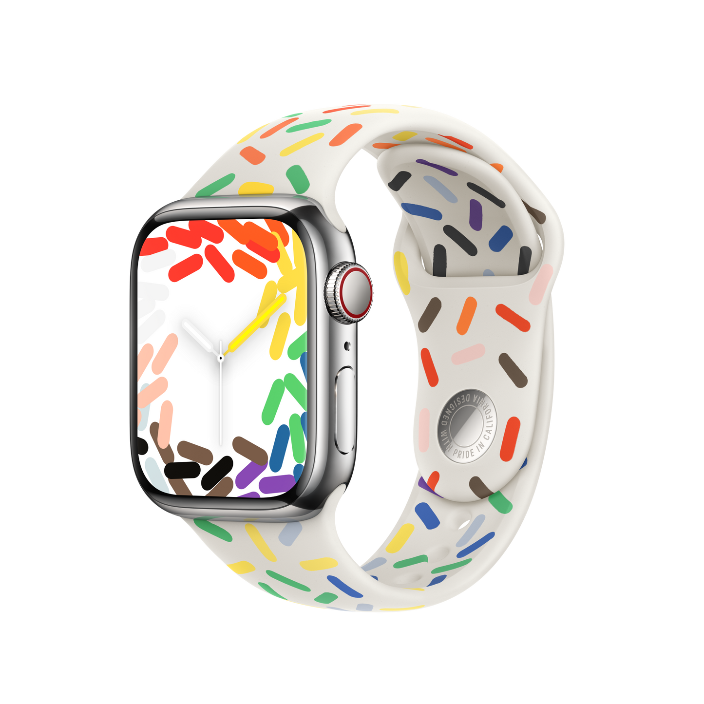 Apple pašček Sport Band M/L v barvi Pride Edition za Apple Watch velikosti 41 mm - iSTYLE SI