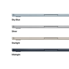 MacBook Air 15 CTO: Čip Apple M5 z 10-jedrno CPE in 10-jedrno GPE, 32 GB RAM, 1 TB SSD, Slovenski - Srebrna